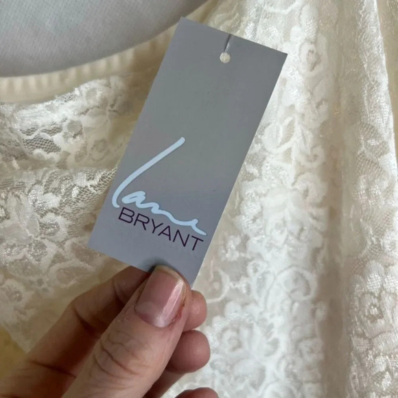 Lane Bryant NWT Lace Bodice Camisole Tank Top with Adj Straps Plus Size 18/20 - Picture 7 of 10